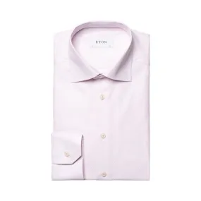 ETON Semi Solid Dobby Shirt Single Cuff Contemporary Fit PINK