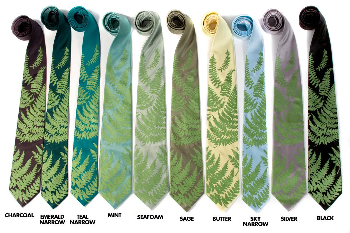 Fern Silk Necktie