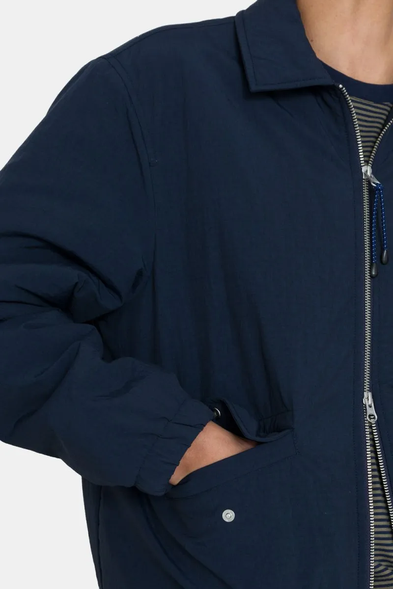 Folk Wadded Bomber Jacket (Navy Ripstop Nylon)