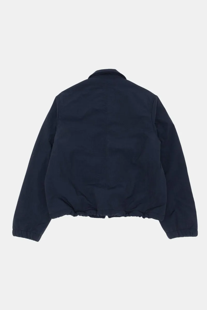 Folk Wadded Bomber Jacket (Navy Ripstop Nylon)