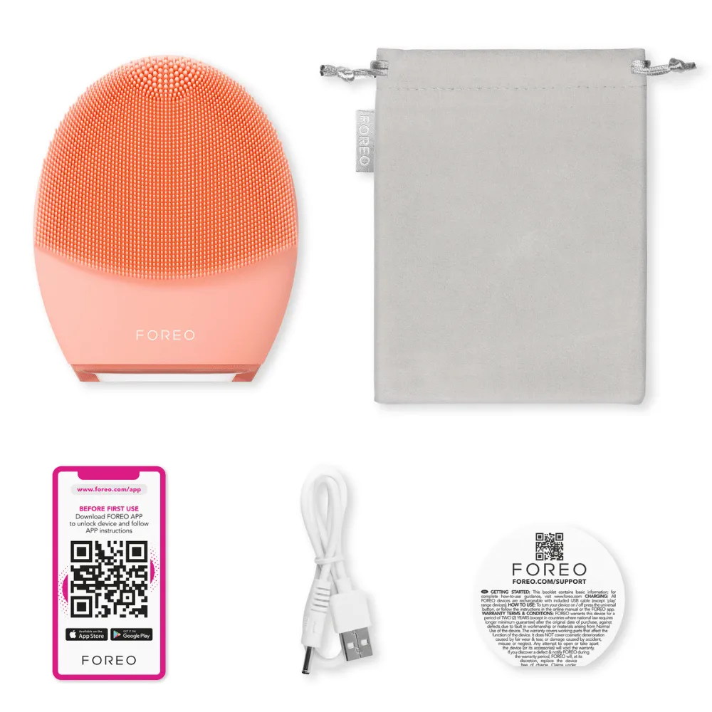 FOREO LUNA 4 Facial Cleansing & Firming Massage Device for Balanced Skin