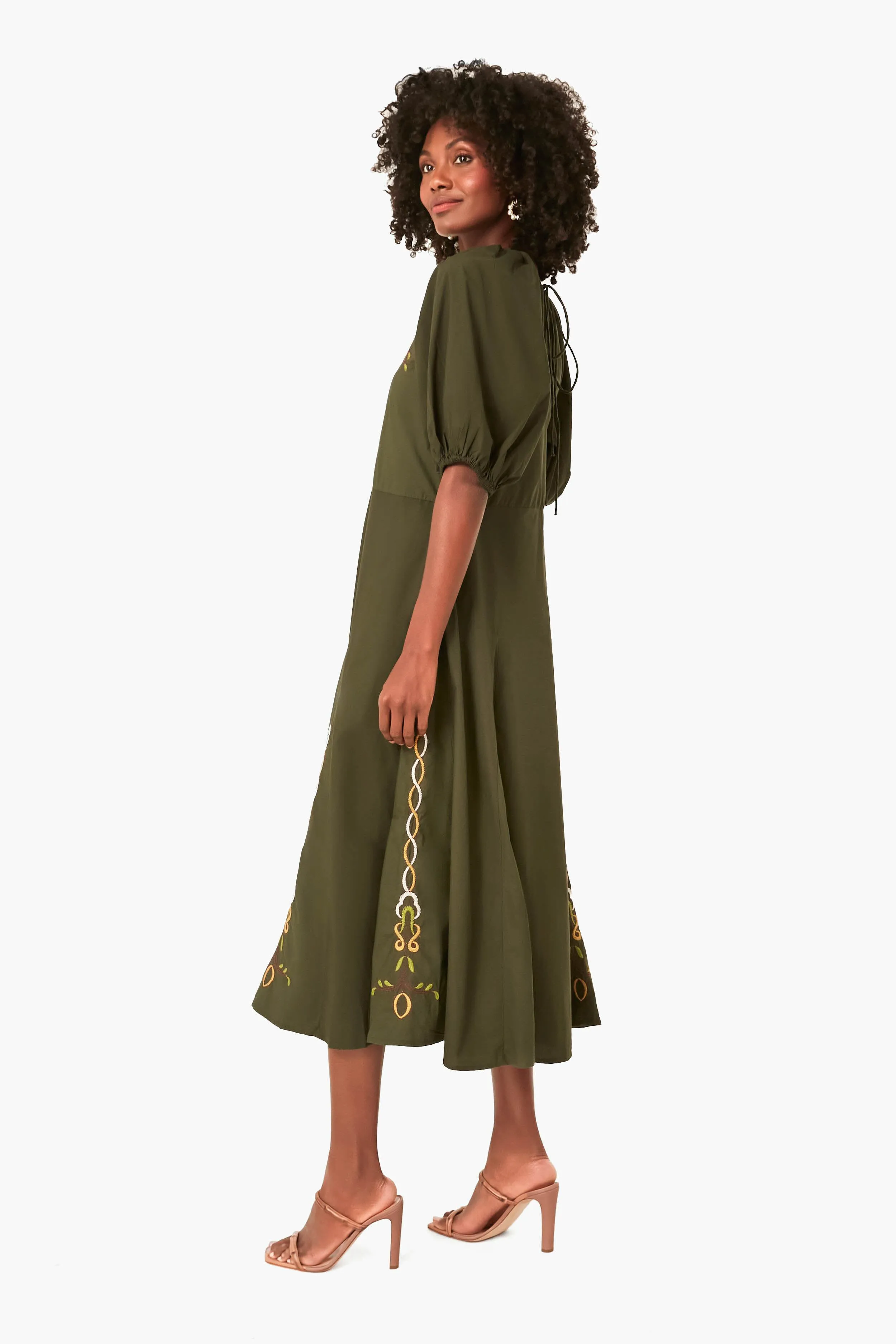 Forest Green Gertrude Dress