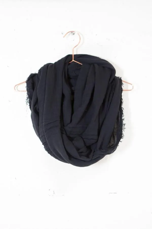 Frayed Infinity Scarf