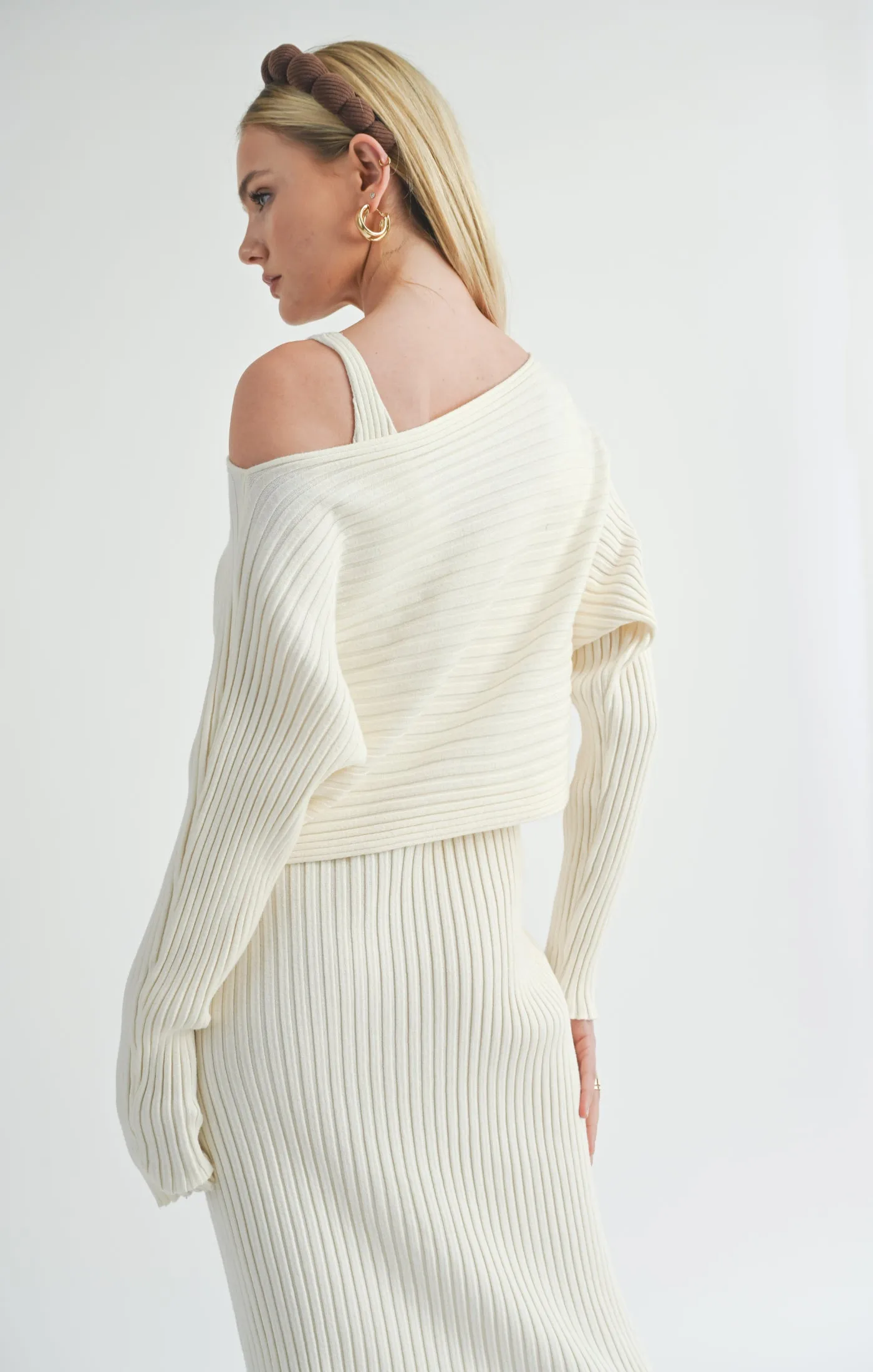 Gabi Ribbed Knit Dress