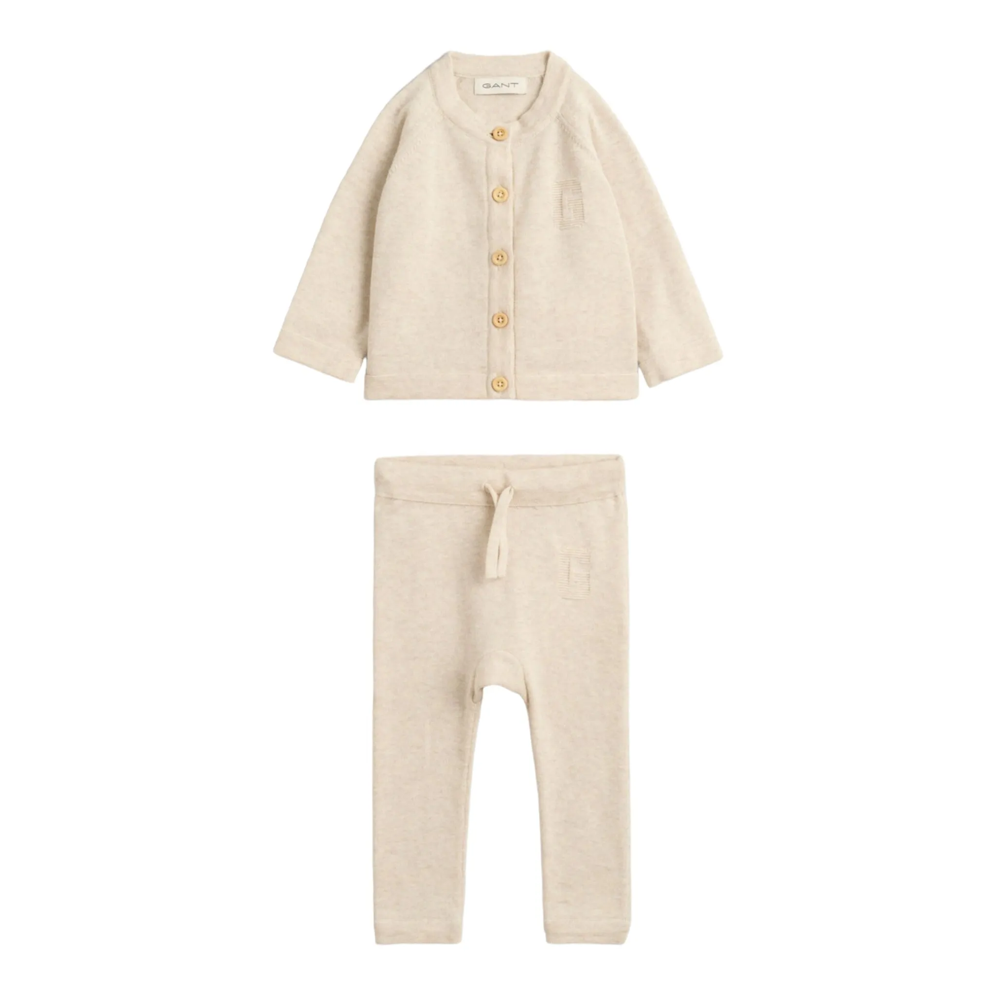 Gant - 2 piece set, beige marl,  baby