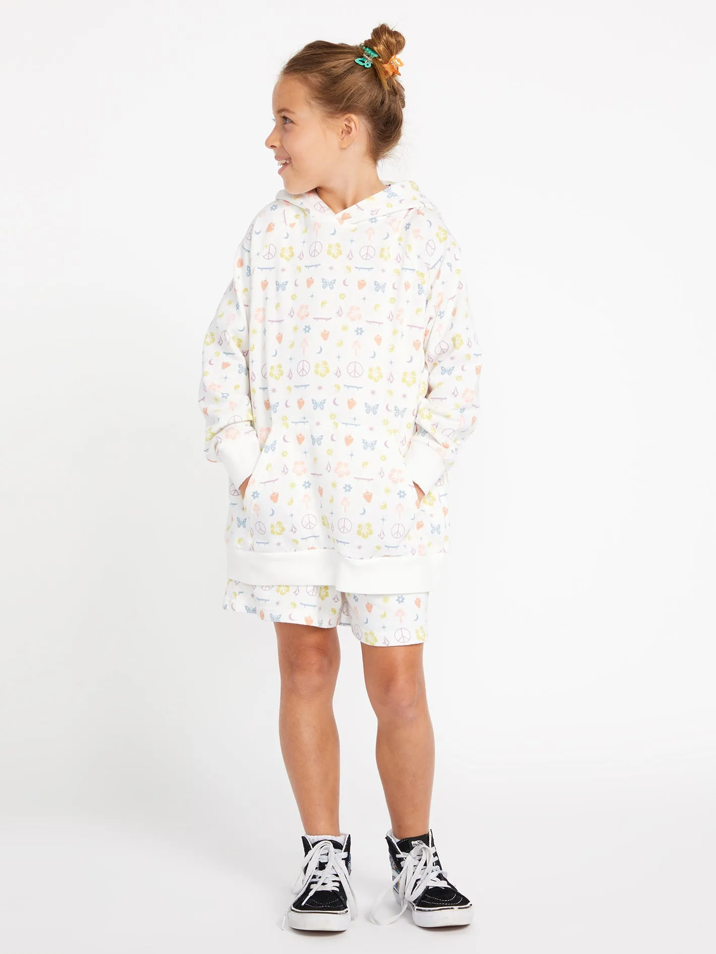 Girls Truly Stoked Boyfriend Pullover - Multi