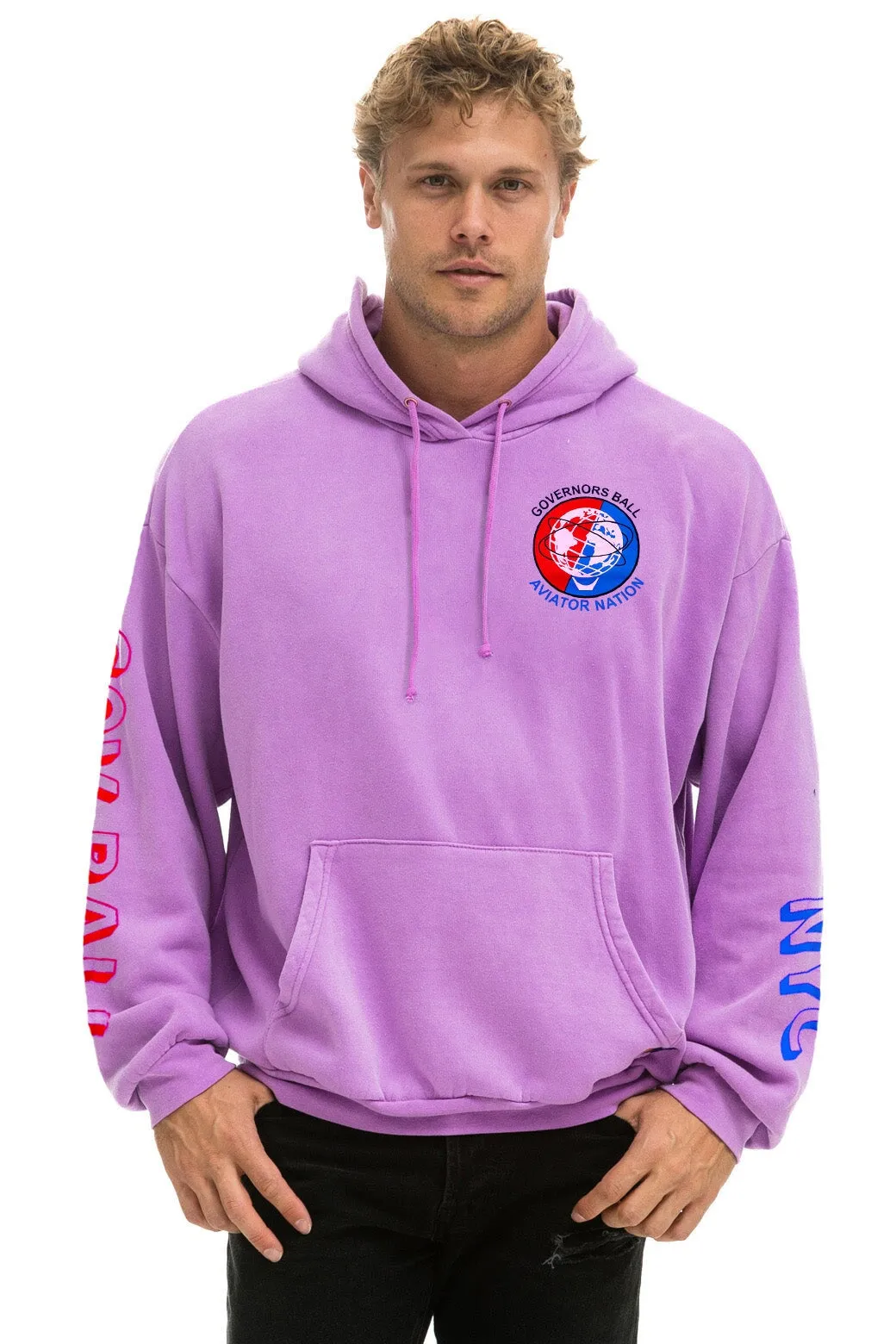 GOV BALL 2024 PULLOVER HOODIE RELAXED - NEON PURPLE