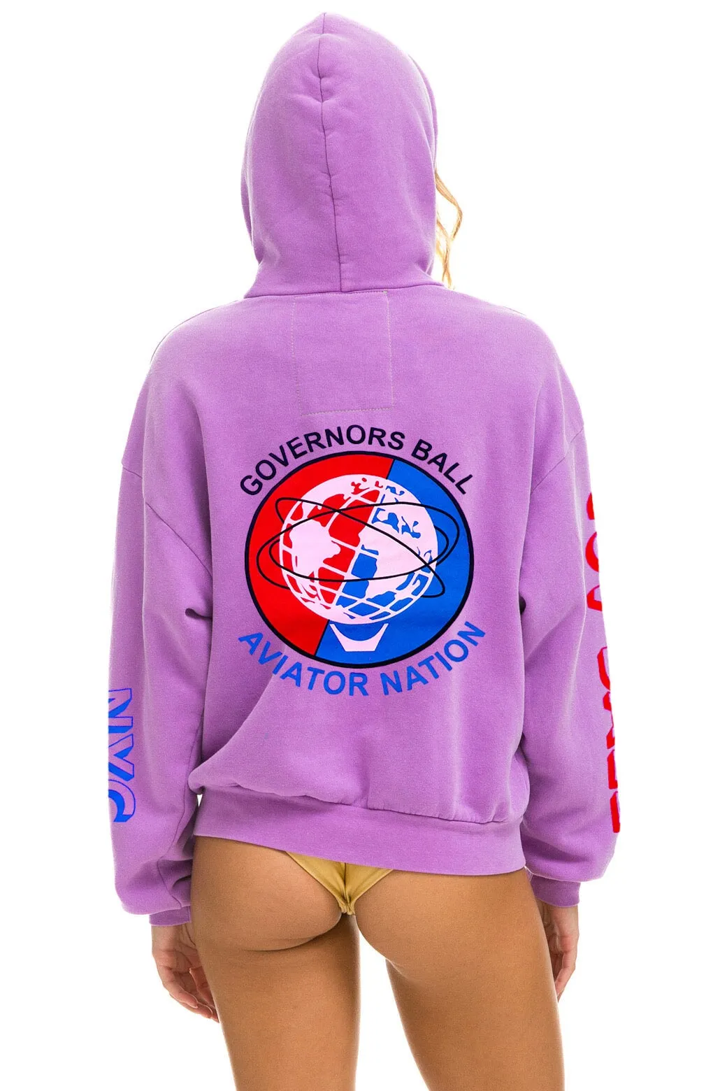 GOV BALL 2024 PULLOVER HOODIE RELAXED - NEON PURPLE