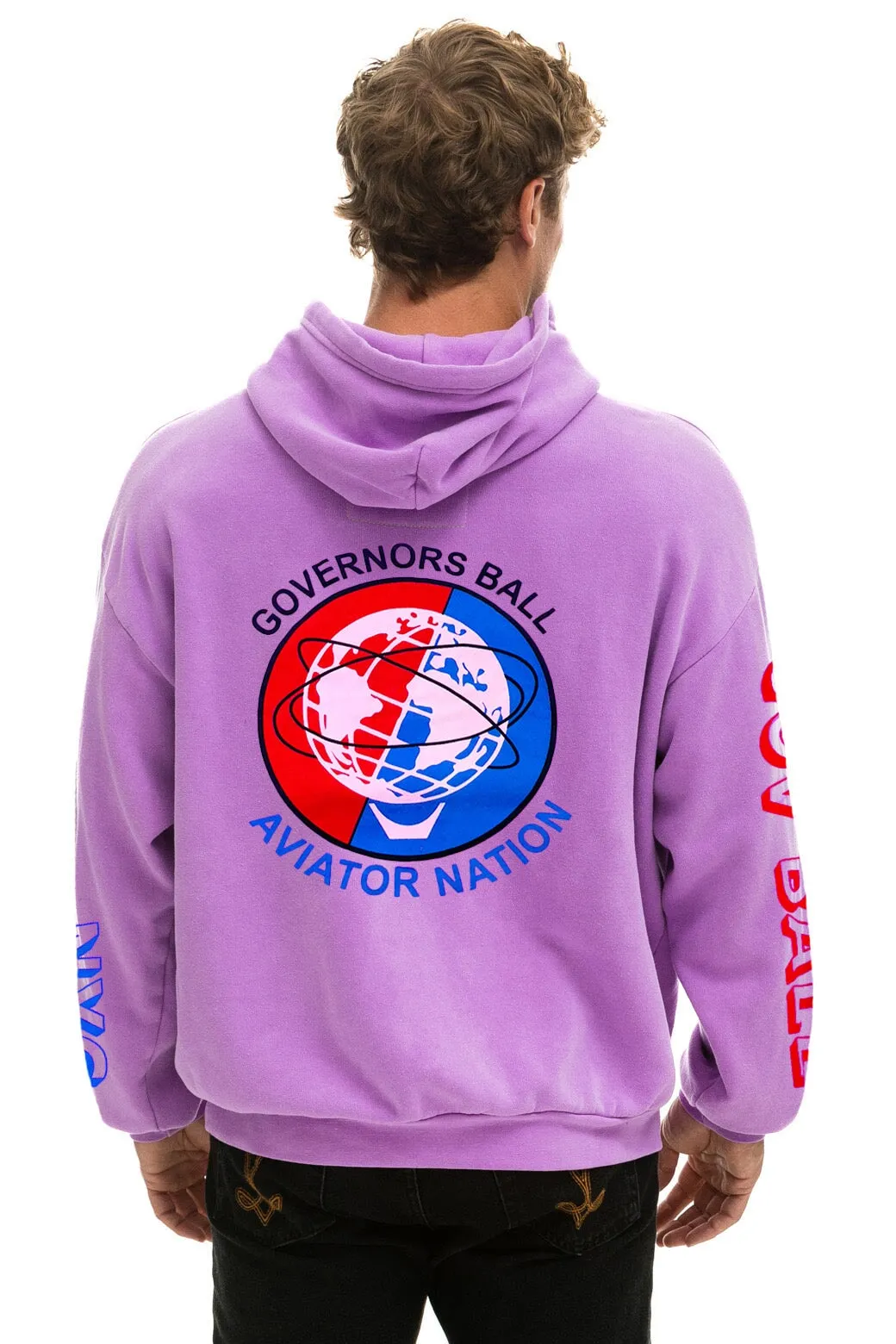 GOV BALL 2024 PULLOVER HOODIE RELAXED - NEON PURPLE