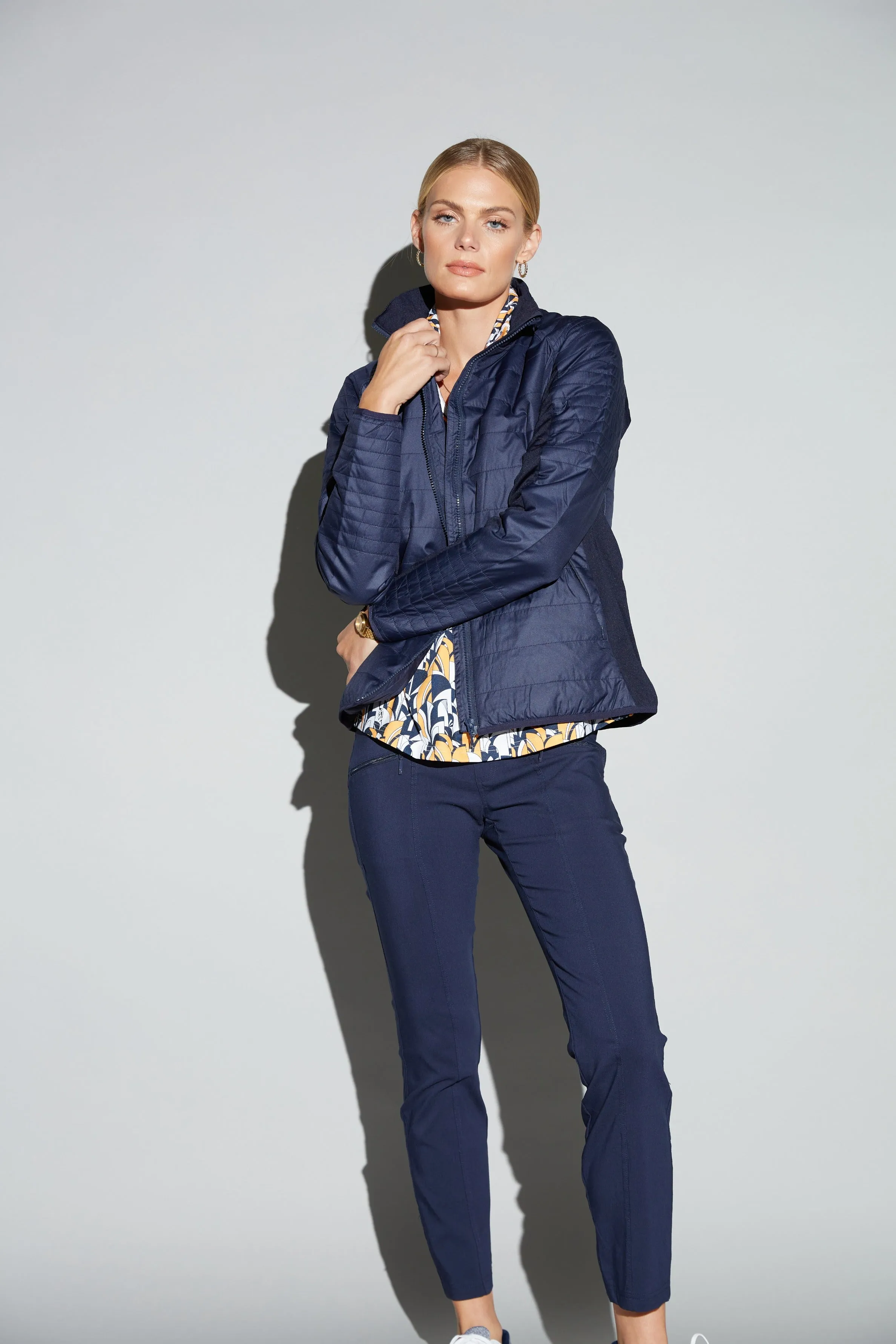 Halley Quilted Jacket - Navy