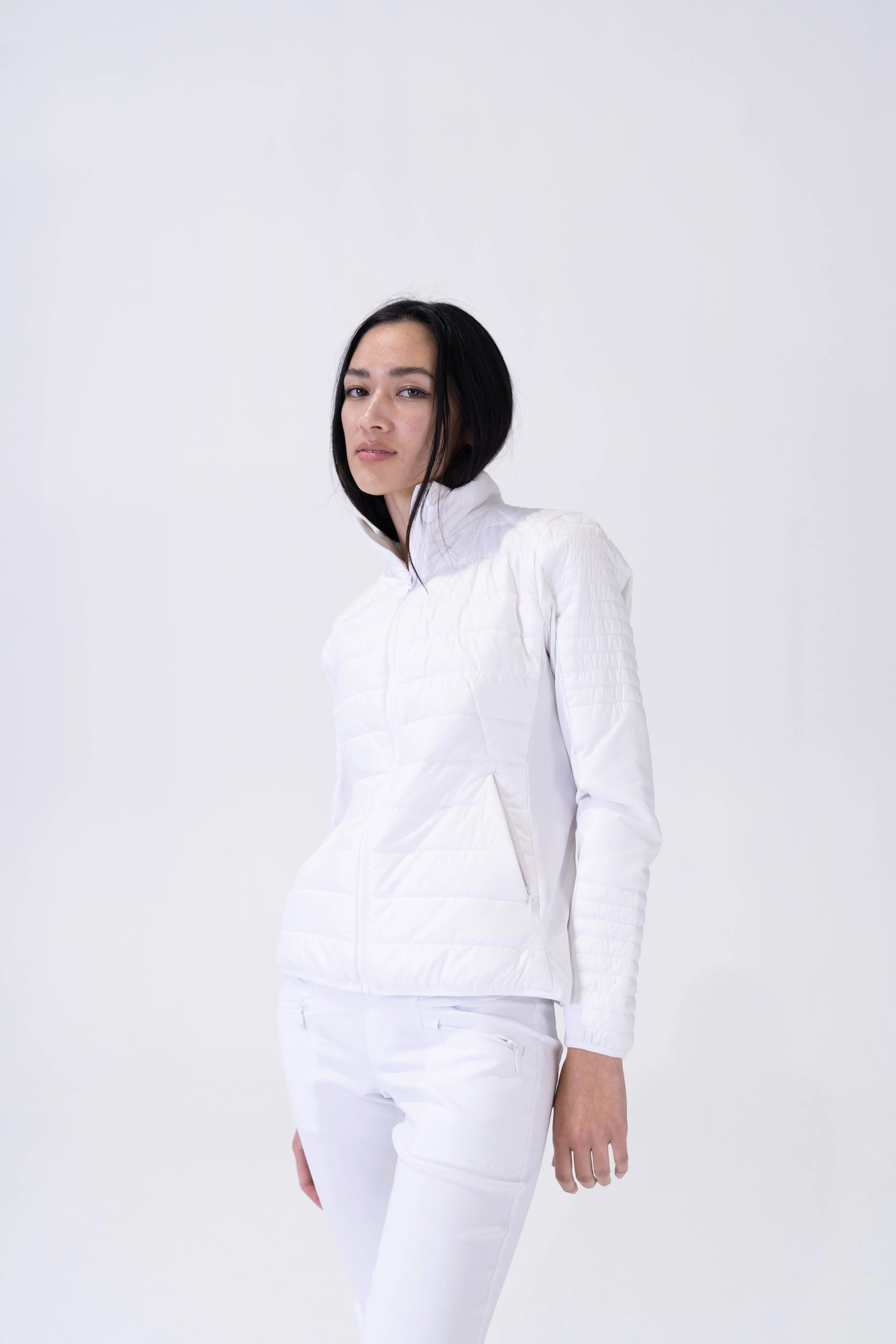 Halley Quilted Jacket - WHITE