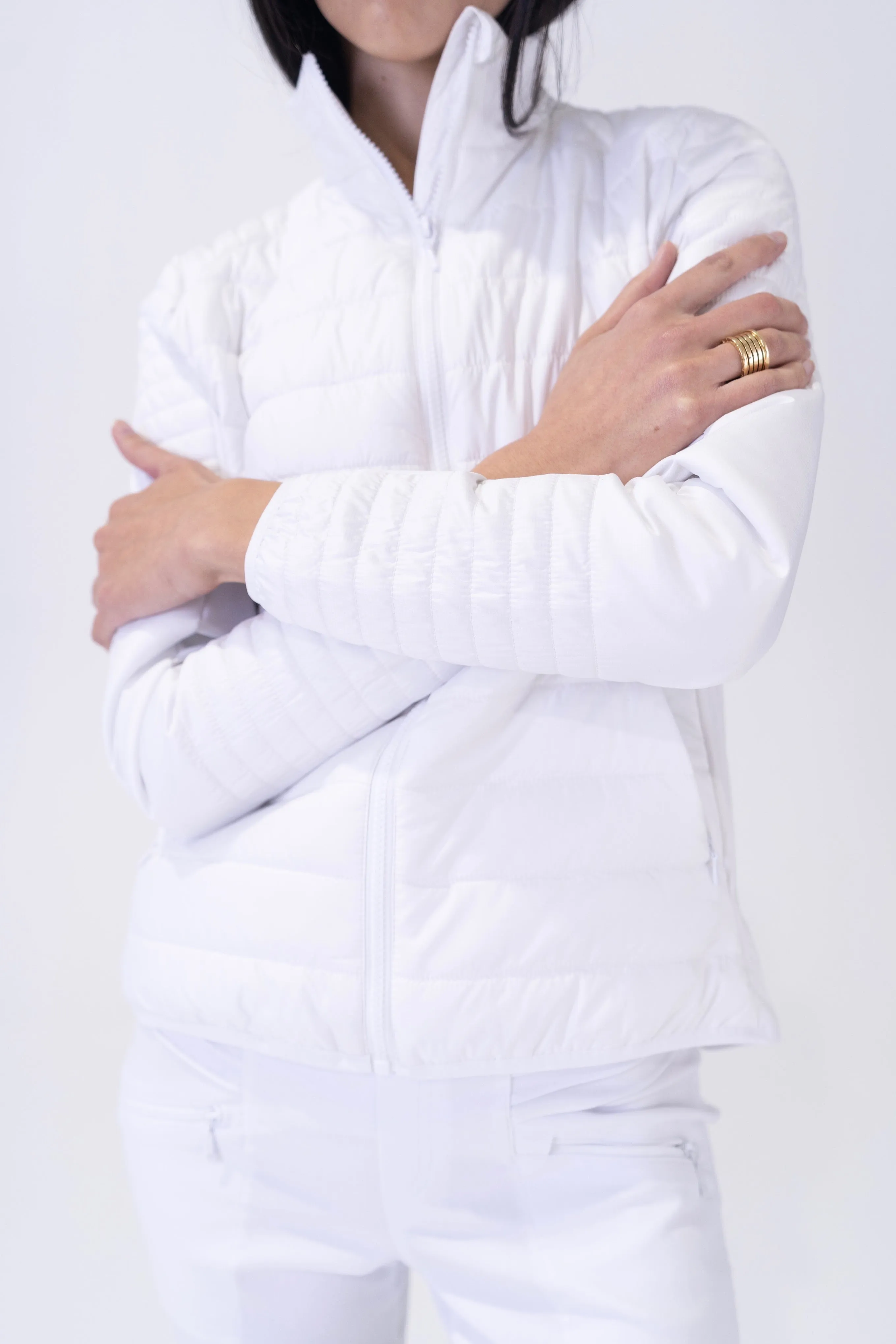 Halley Quilted Jacket - WHITE