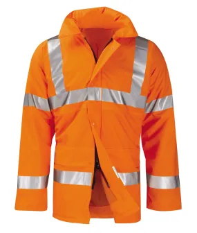 Hi Vis Orange Padded Jacket - CHROMIUM