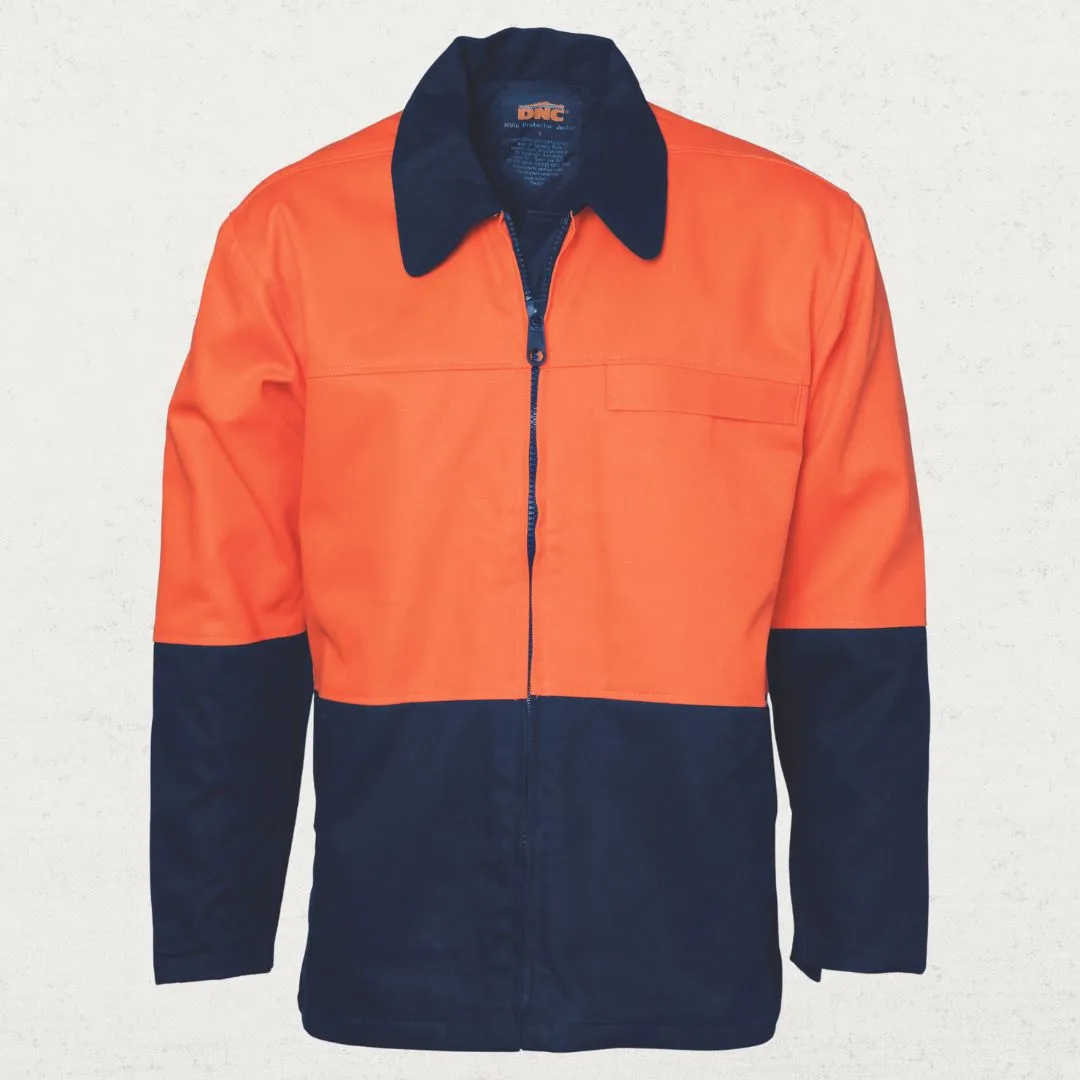 Hi Vis Two Tone Protector Drill Jacket