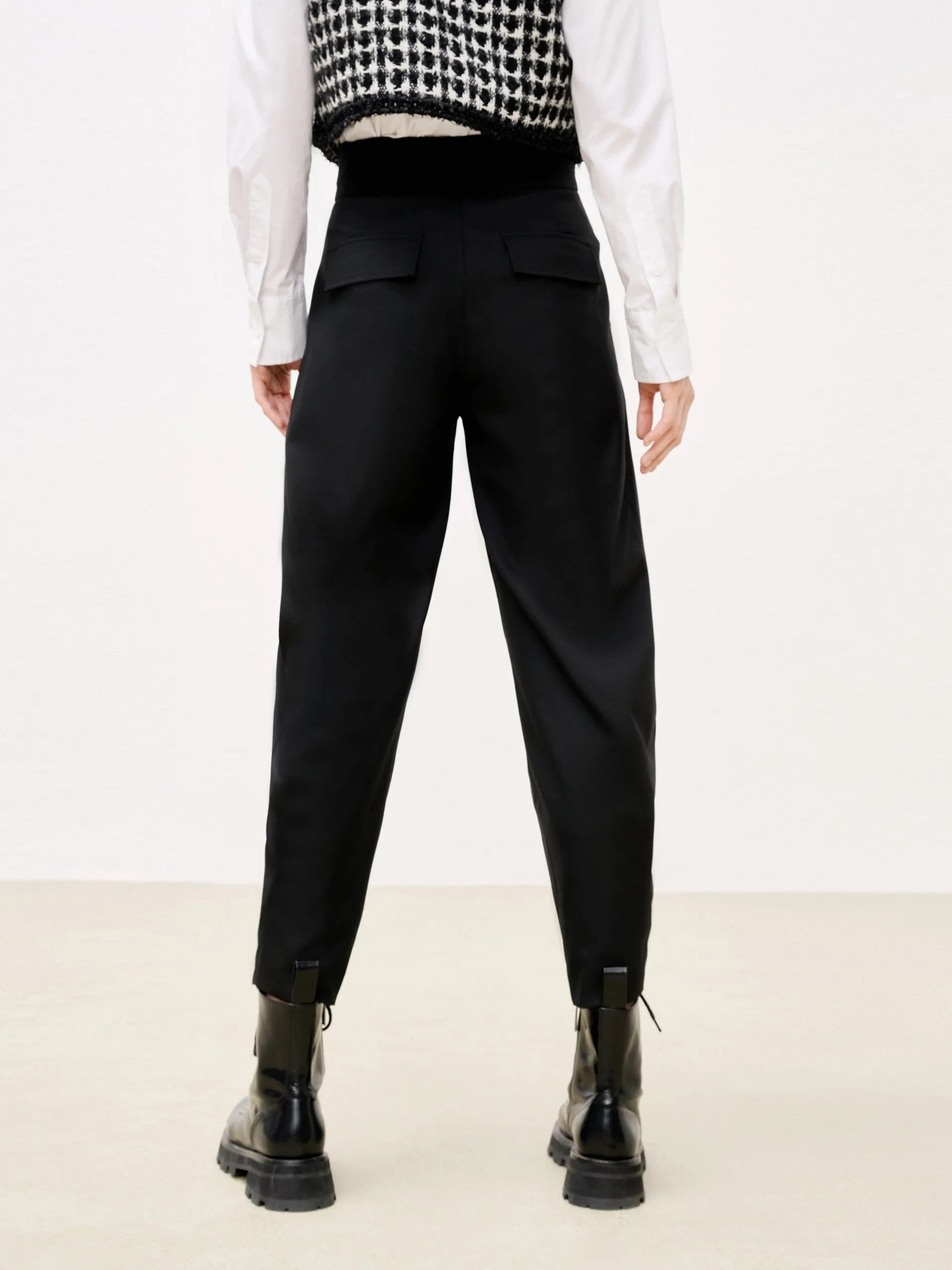 High Waist Tapered Trousers