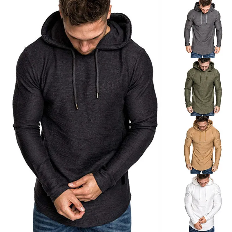 Hoodie Sweatshirt Casual Long Sleeve Slim Tops Gym