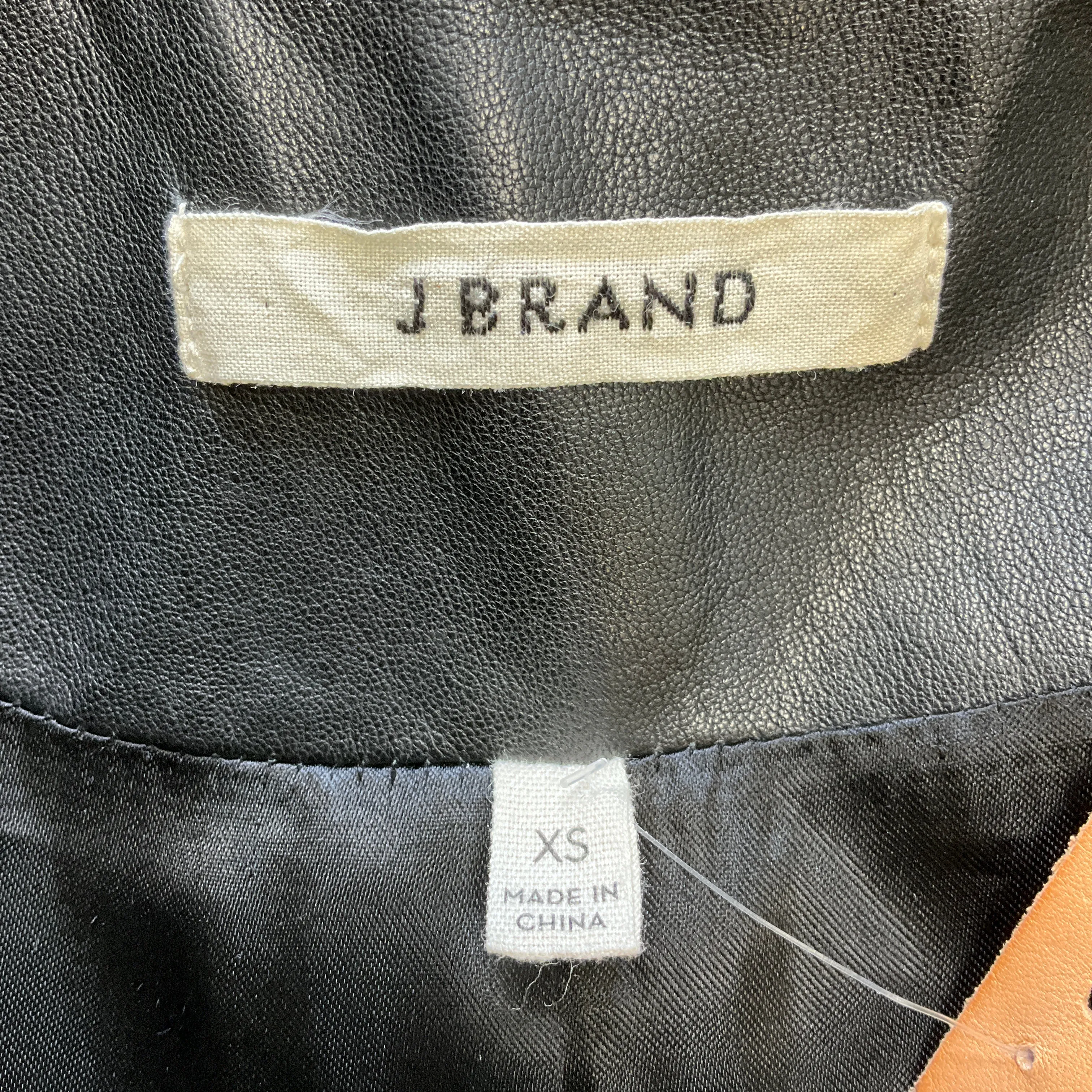 J Brand Black Calf Hair Jacket