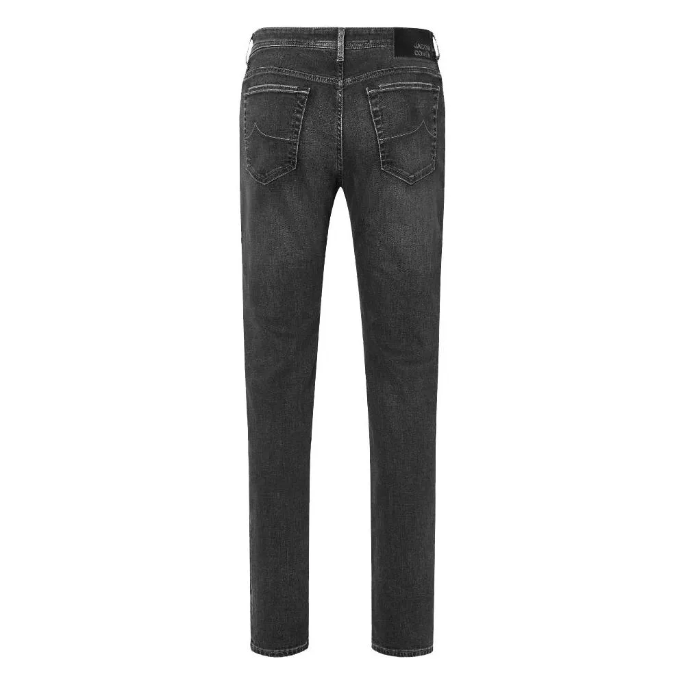 Jacob Cohen Elegant Slim Fit Black Stretch Jeans