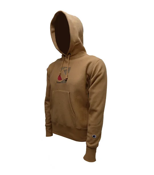 Japan Line Hooded Sweatshirt Camel