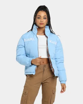 Karl Kani Women's Retro Reversible Puffer Jacket Blue/Brown