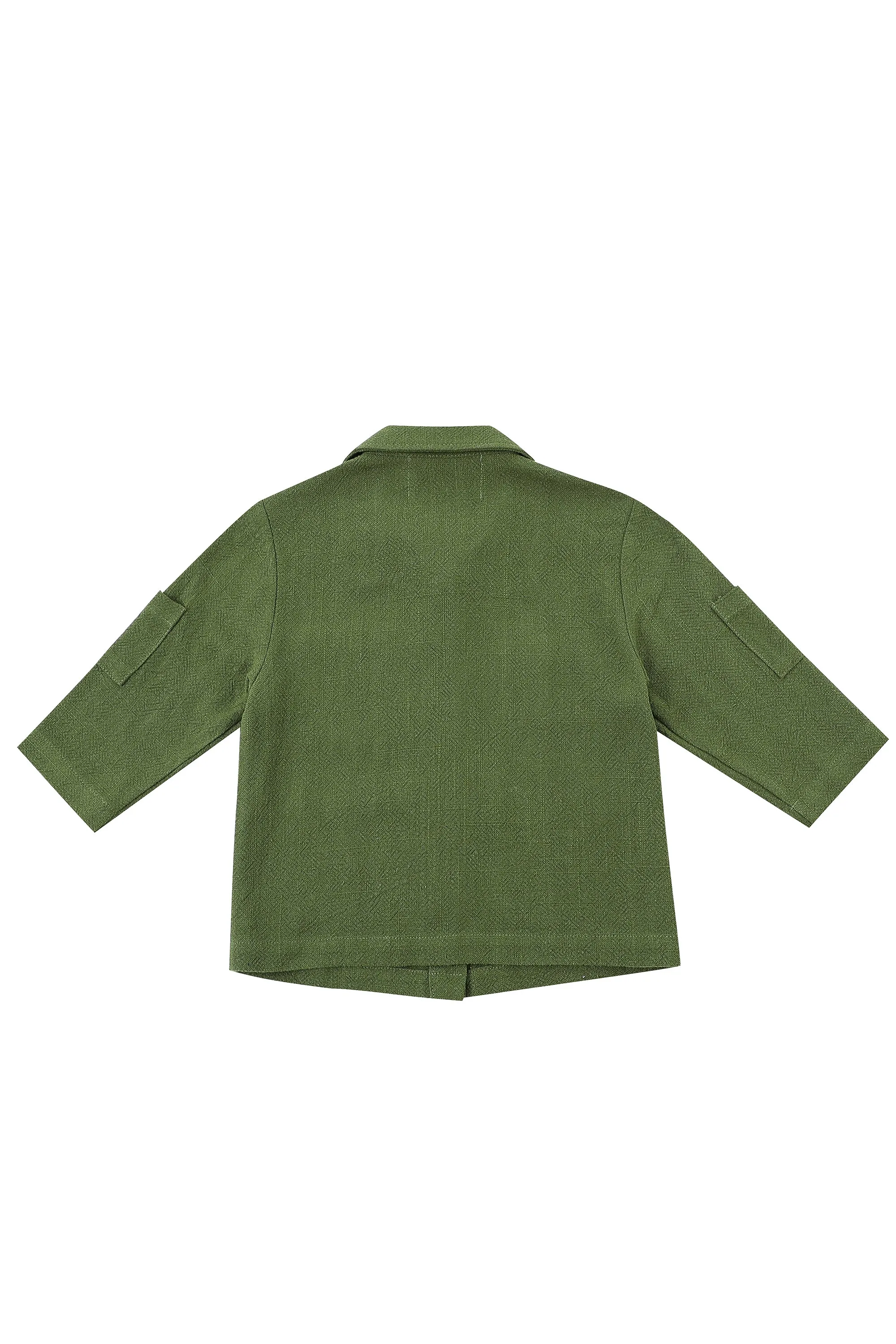 Kid's Adventure Linen Jacket Moss