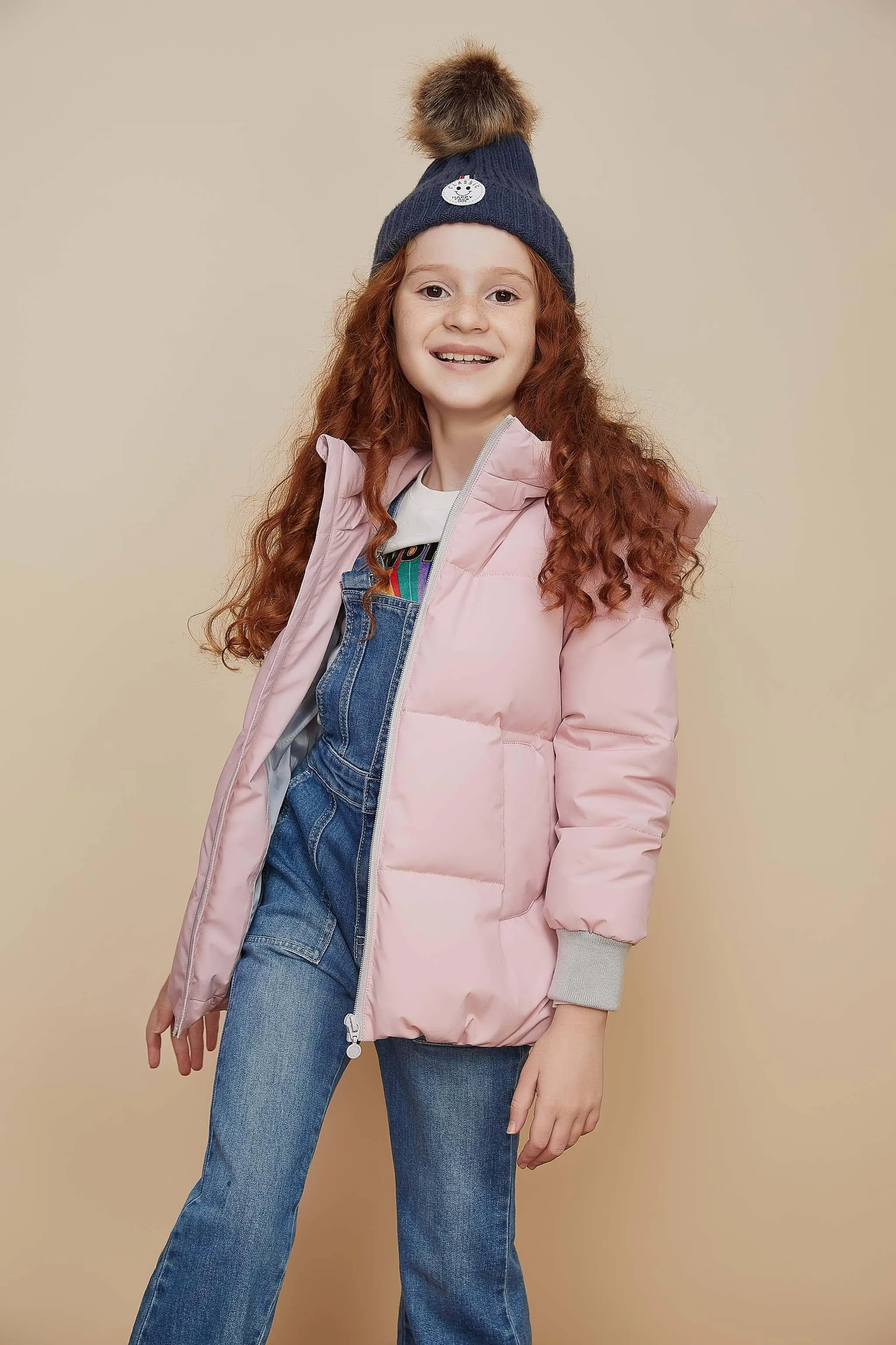 Kids' Quilted Bomber Down Jacket