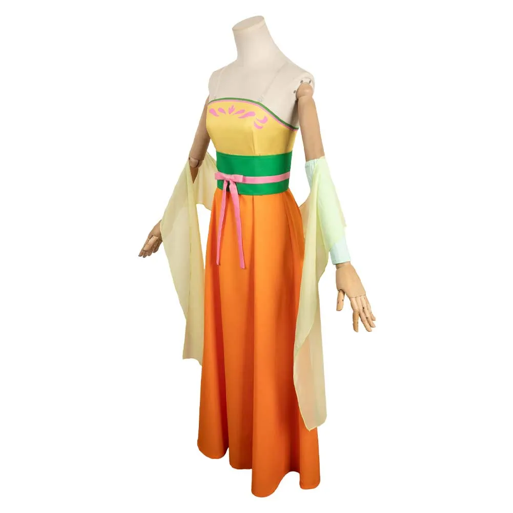 Kusuriya no Hitorigoto Maomao Women Orange Dress Party Carnival Halloween Cosplay Costume