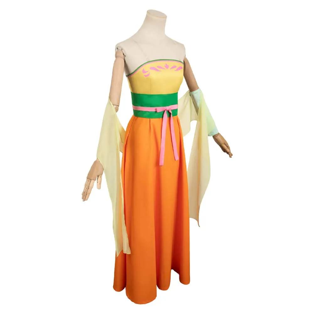 Kusuriya no Hitorigoto Maomao Women Orange Dress Party Carnival Halloween Cosplay Costume