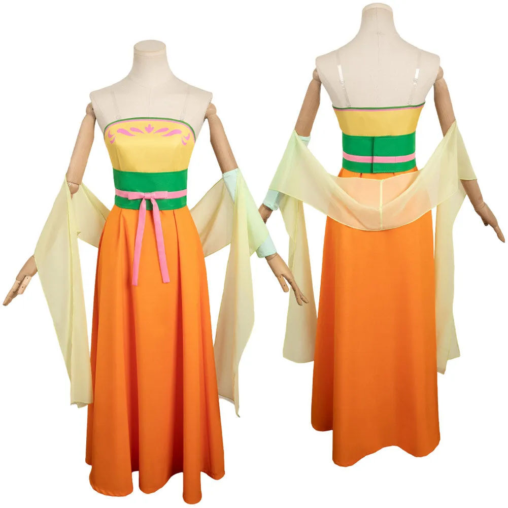 Kusuriya no Hitorigoto Maomao Women Orange Dress Party Carnival Halloween Cosplay Costume