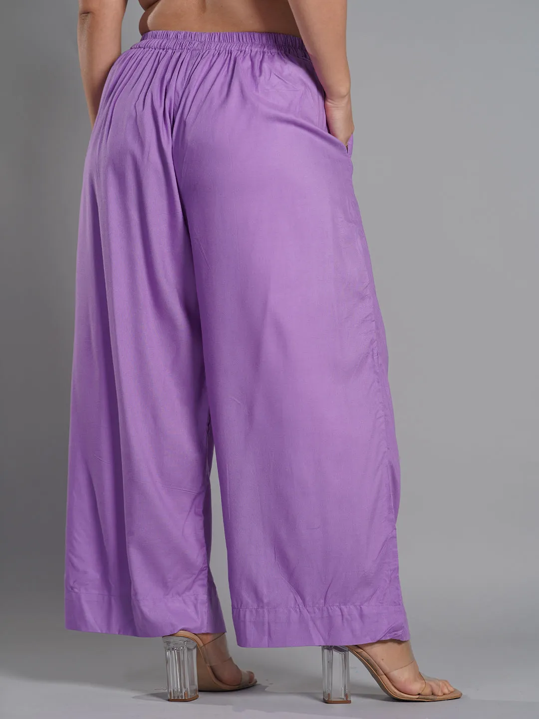 Lavender Palazzo Pants