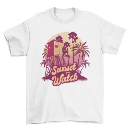 Lifeguard Sunset Tee