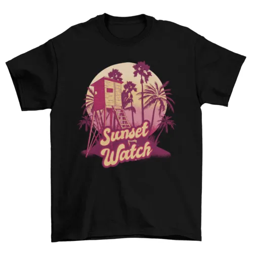 Lifeguard Sunset Tee