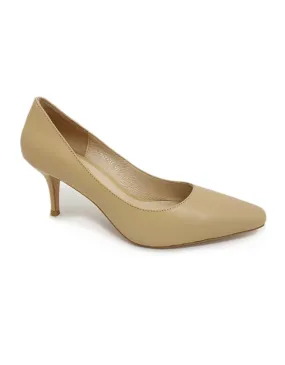 Lonny Stiletto Heels Camel