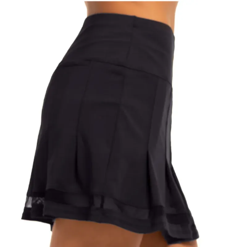 Lucky In Love VIntage Pleated Skort (15") - Black