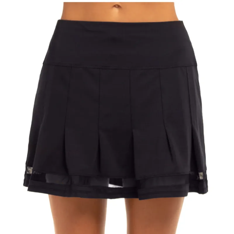 Lucky In Love VIntage Pleated Skort (15") - Navy