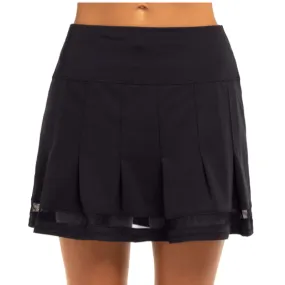 Lucky In Love VIntage Pleated Skort (15") - Navy