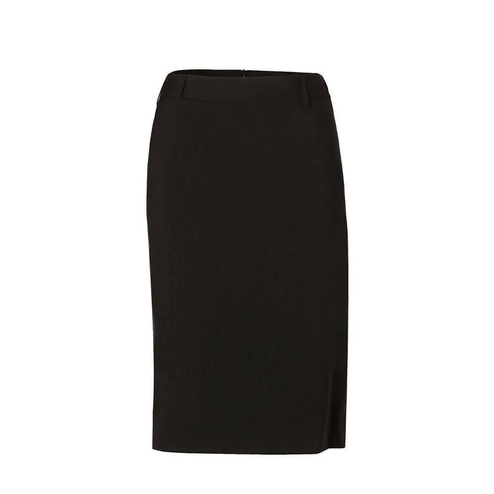 M9470 Women's Wool Blend Stretch Mid Length Lined Pencil Skirt