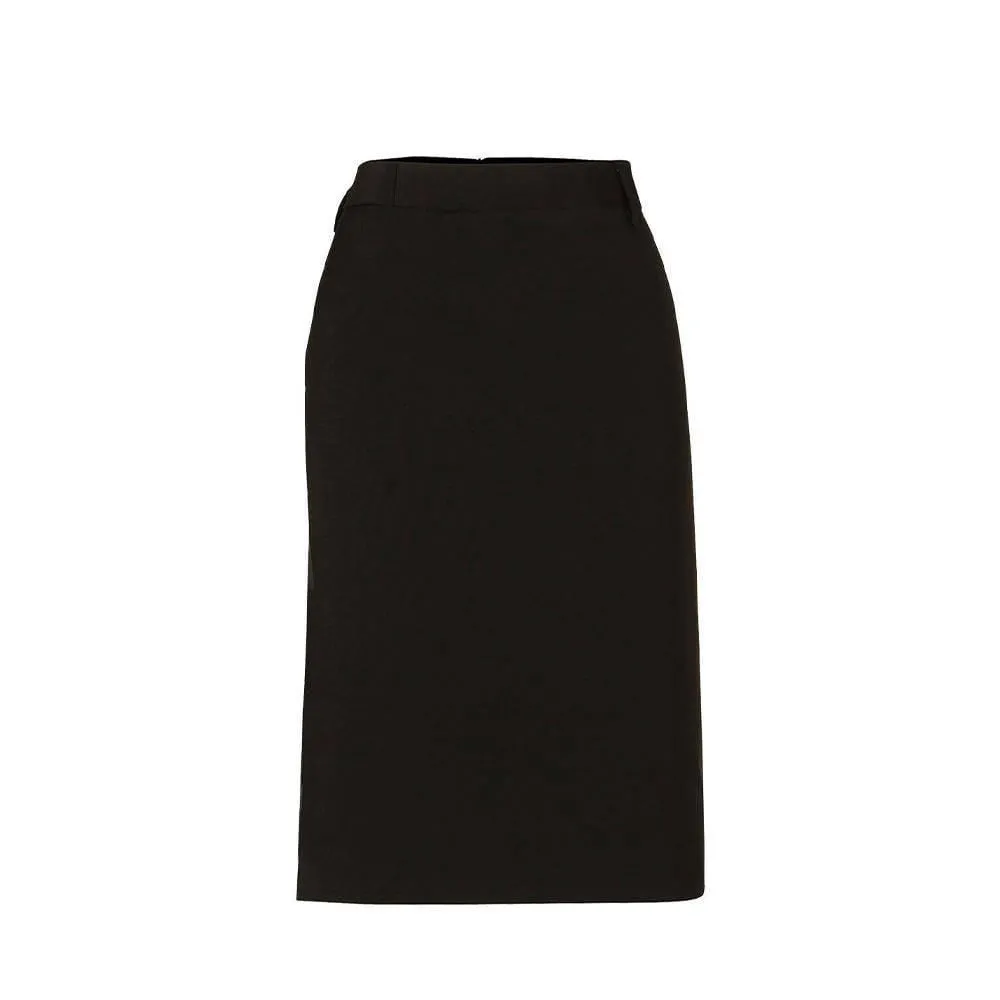 M9470 Women's Wool Blend Stretch Mid Length Lined Pencil Skirt