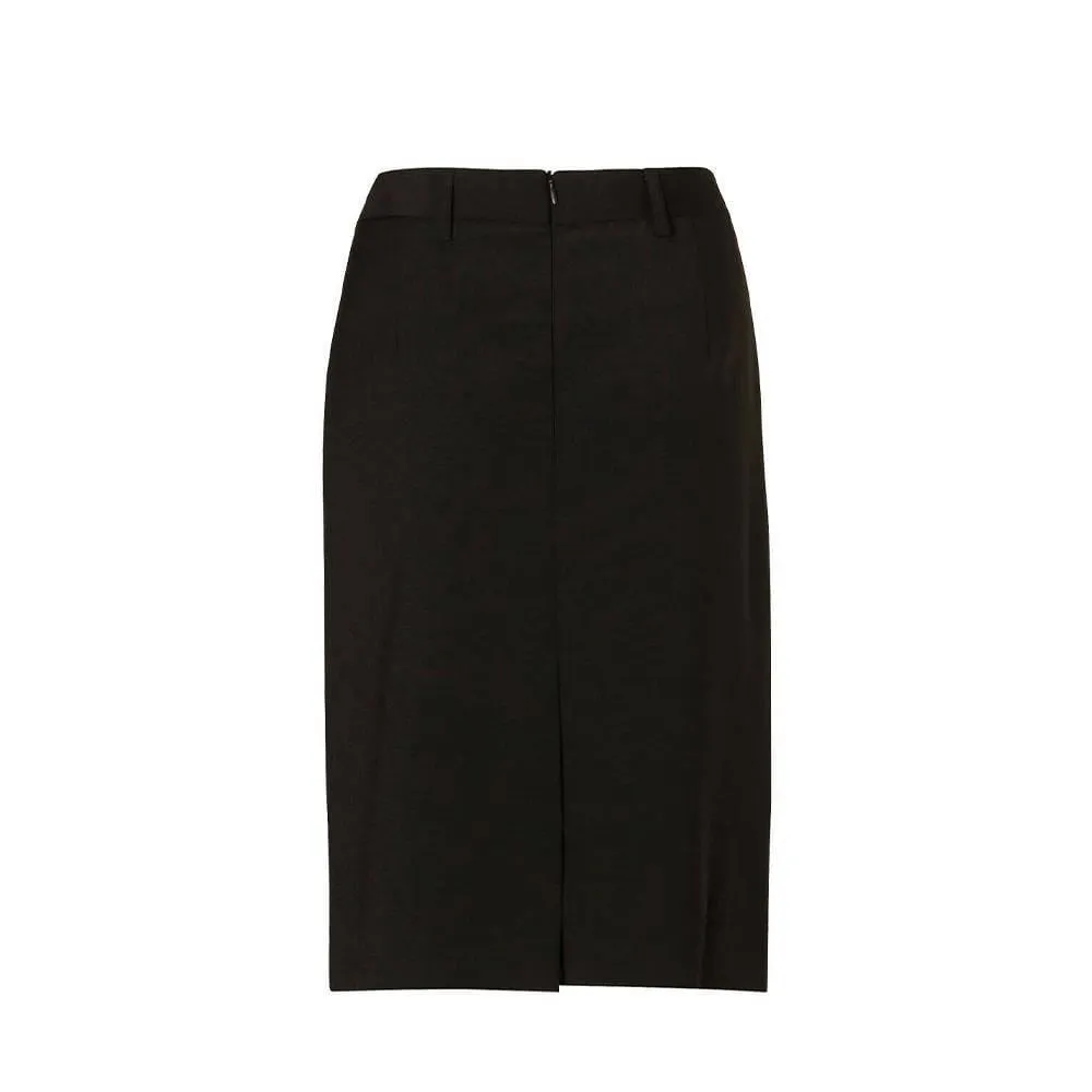 M9470 Women's Wool Blend Stretch Mid Length Lined Pencil Skirt