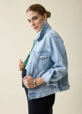 Mama & Baby Matching Maternity & Postpartum Denim Jacket