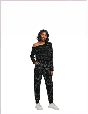 Mandala Womens Off-Shoulder Jumpsuit