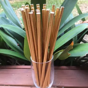 Metallic Paper Straws - Pack of 25