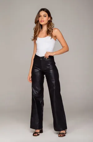 Metallic Trousers - Black