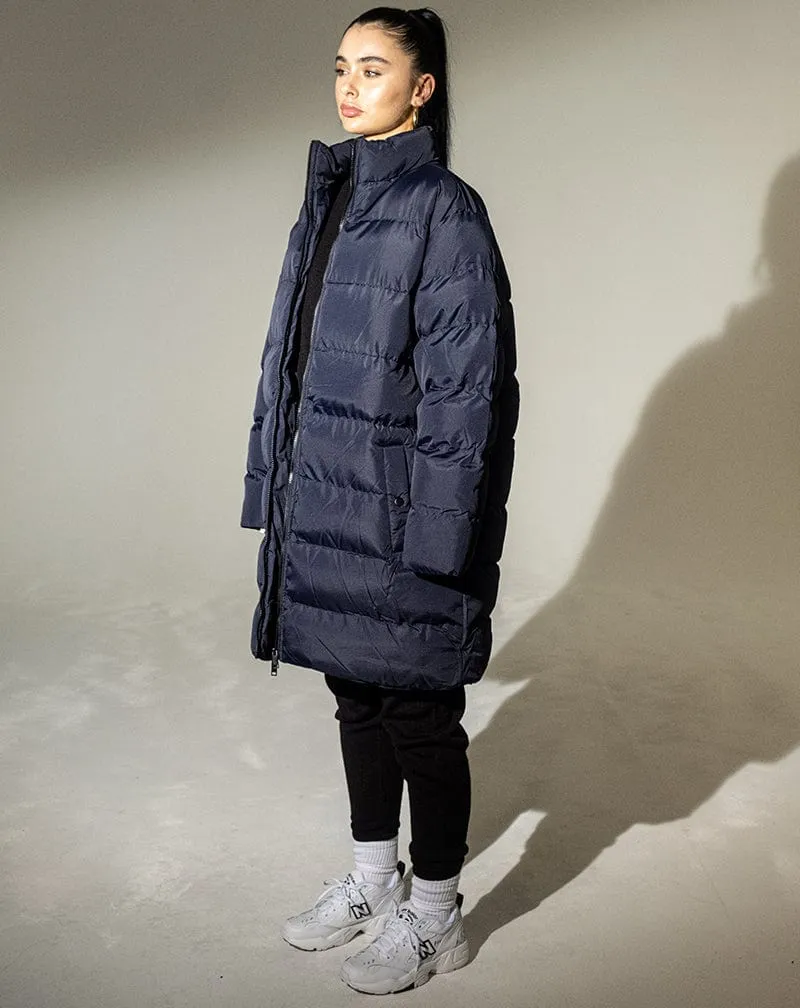 Midline Puffer Jacket - Navy