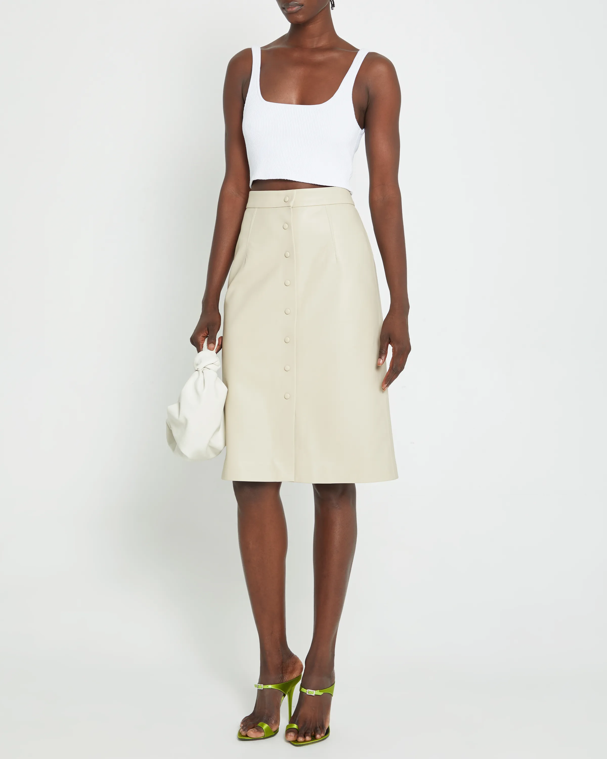 Mimi Vegan Leather Pencil Skirt