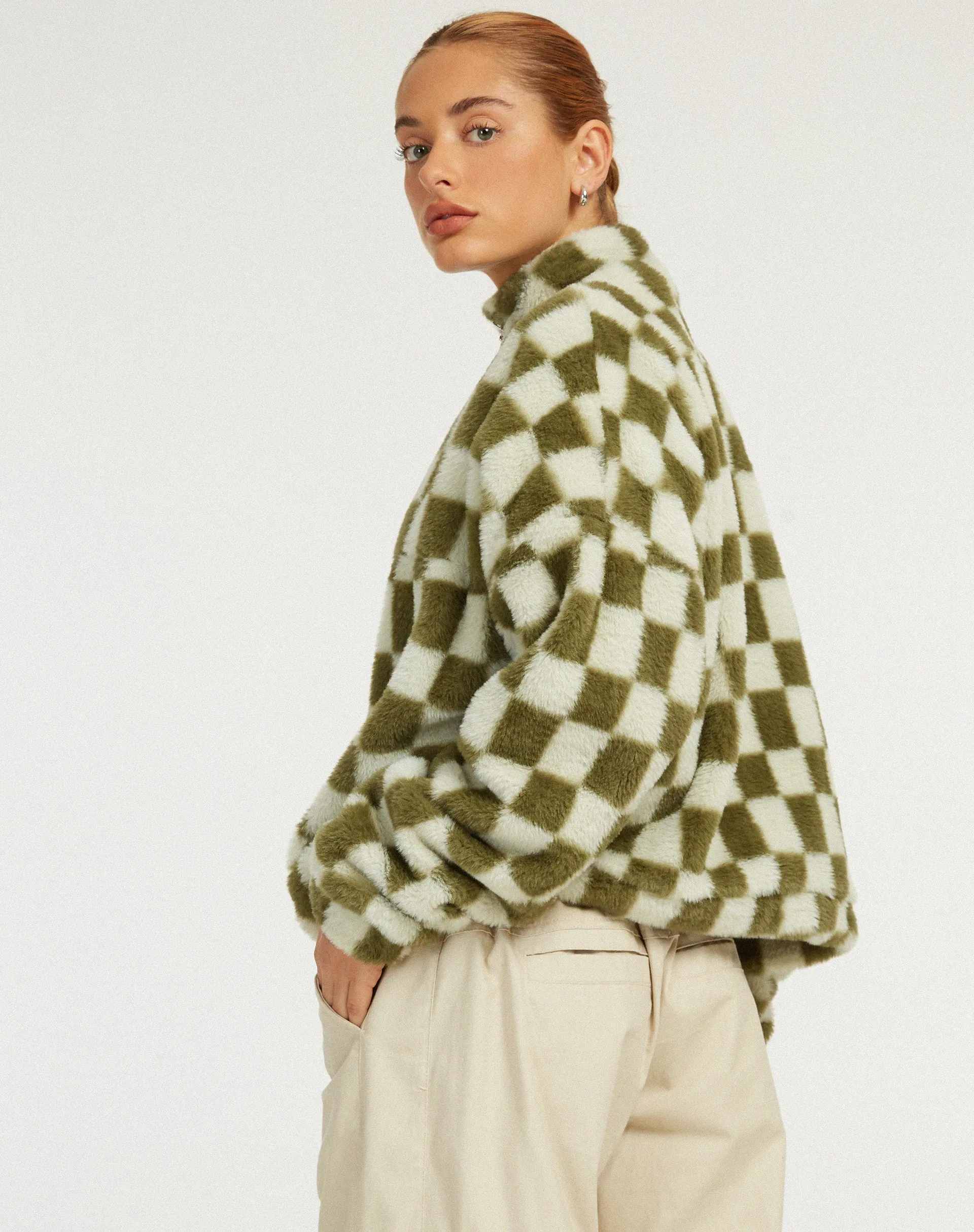 Nero Jacket in Checkered Sage