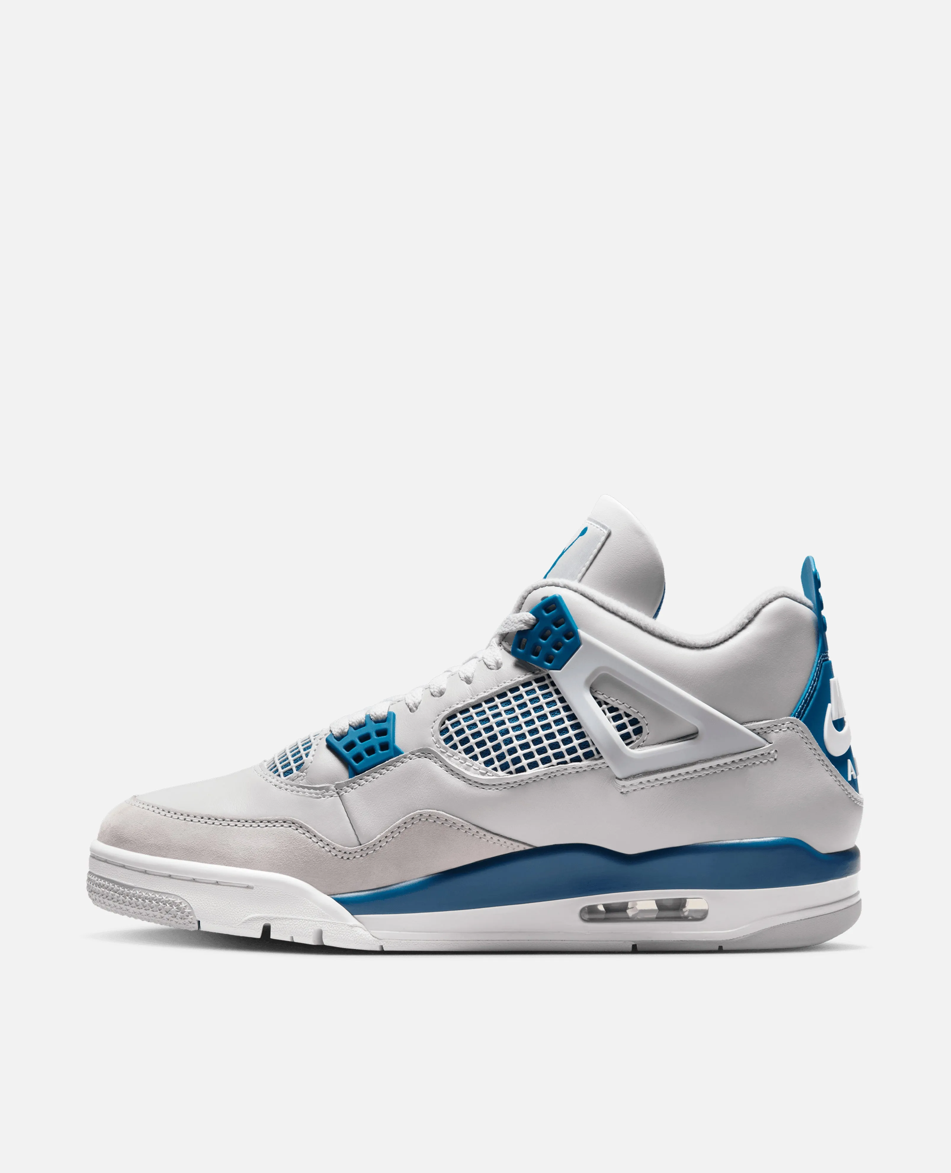 Nike Air Jordan 4 Retro (Off White/Military Blue-Neutral Grey)