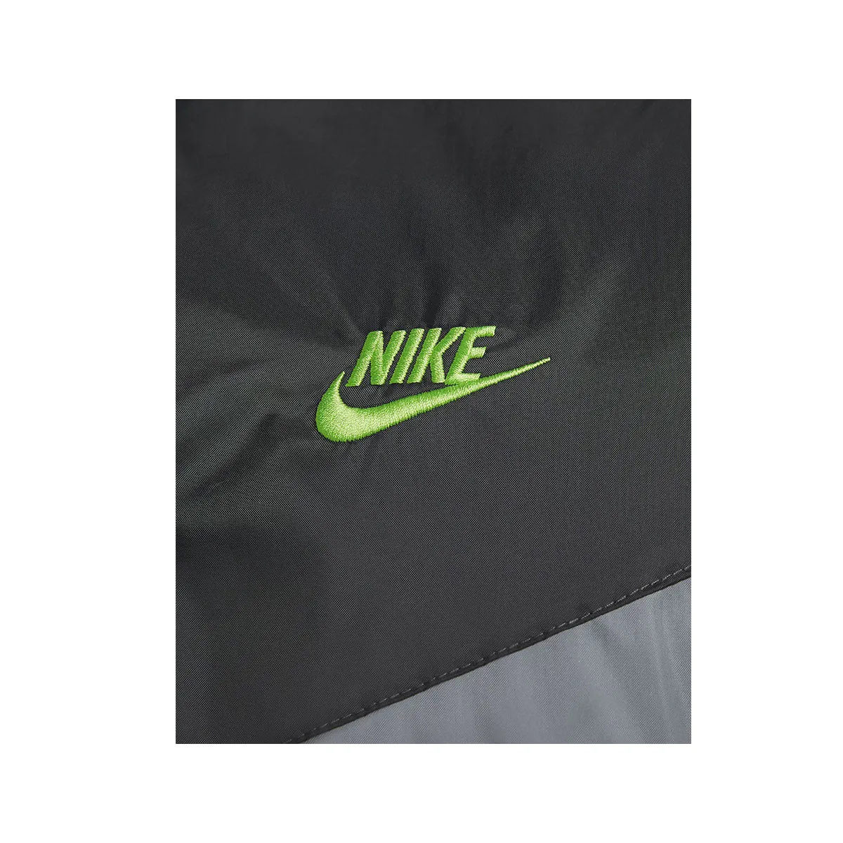 Nike Men's Sportswear Windrunner Full Zip Jacket Cool Grey Action Green