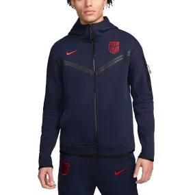 Nike United States Tech Fleece Full Zip Windrunner Jacket (Obsidian/Sport Red)