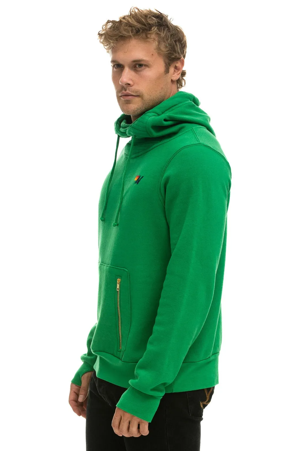 NINJA PULLOVER HOODIE - KELLY GREEN